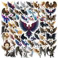 thumbnail image 1 of Fantasy Angel Demon Theme Stickers, Waterproof Angel Demon Theme Sticker for Water Bottle Laptop Phone Cases Planner Skateboard Luggage Helmet Party Favor Decor, Ideal for Adults Teens Teacher Rewards, 1 of 8