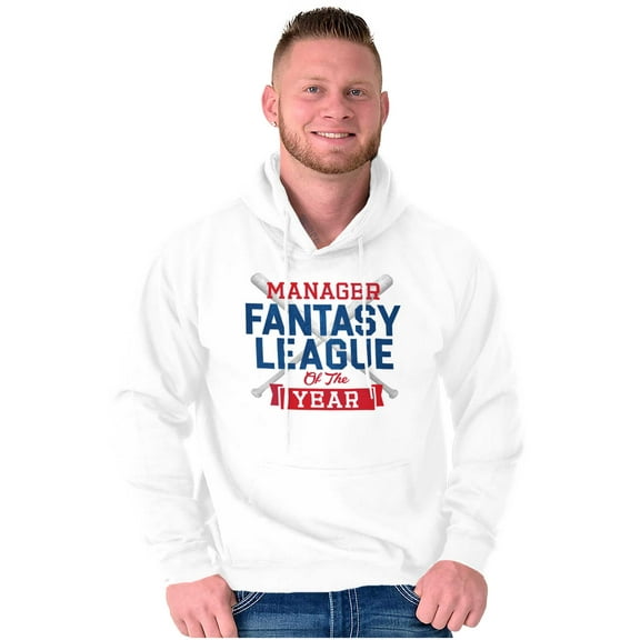 Fantasy Baseball League Manager Hoodie Hooded Sweatshirt Men Brisco Brands X