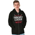 thumbnail image 1 of Fantasy Baseball League Manager Men's Big & Tall Graphic Zip Up Hoodie Brisco Brands 2X, 1 of 5