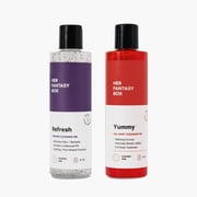 Her Fantasy Box Yummy | Refresh | Two Pack Wash   Gentle, Moisturizing & Nourishing Feminine Hygiene Duo for Daily Freshness, Odor Control & Skin Care 8 oz Each