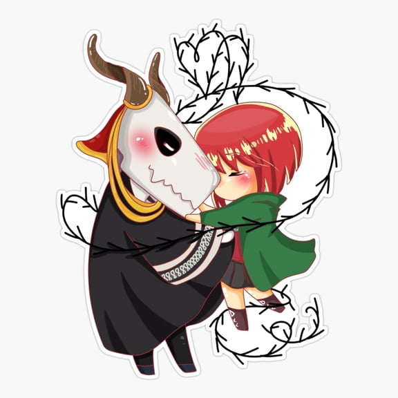 Fantasy Bride Couple Inspired Sticker