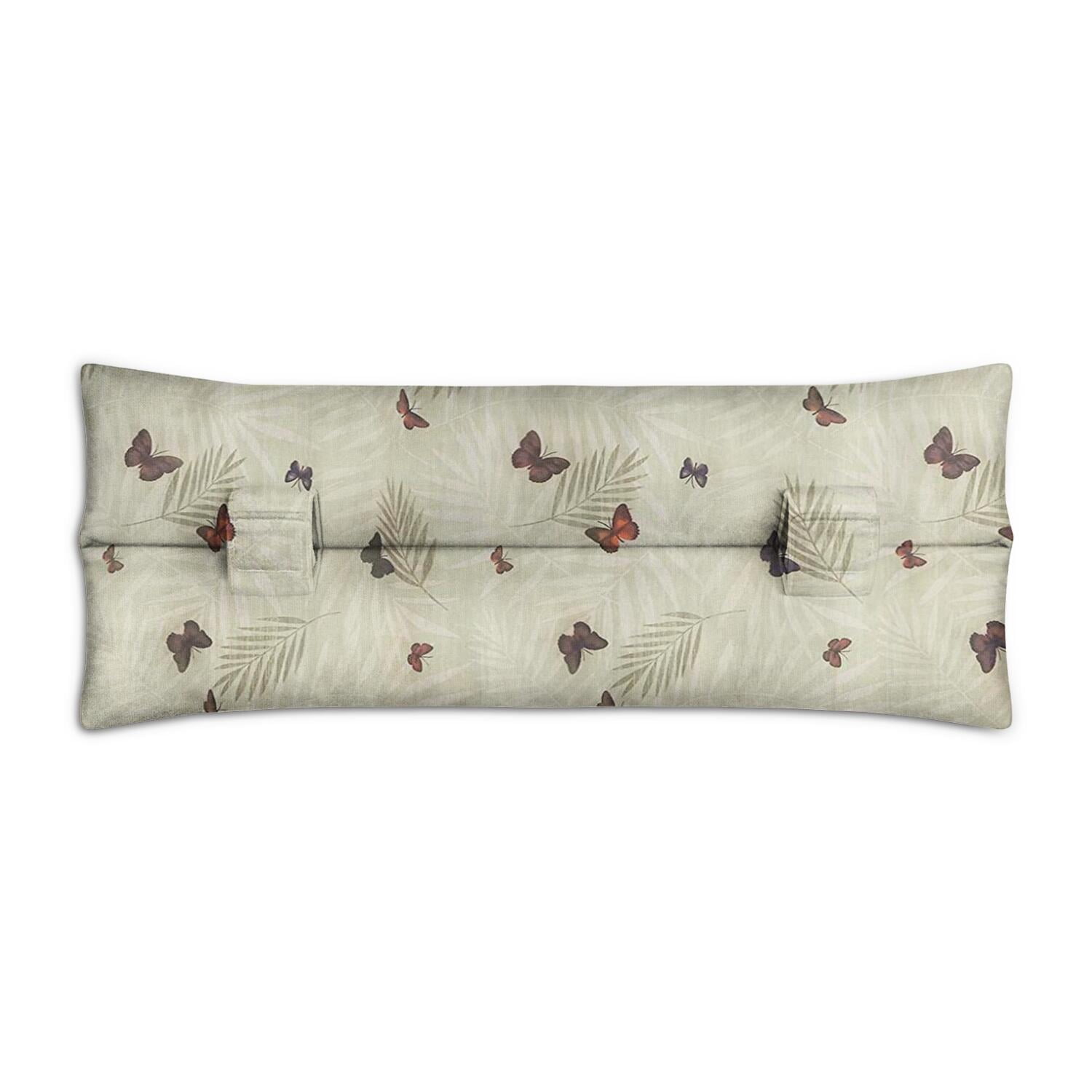 Fantasy Butterfly Mastectomy Pillow for Car - Post-Surgery Seatbelt Cushion with Artistic Floral Print - Soft Chest Protector After Heart Surgery