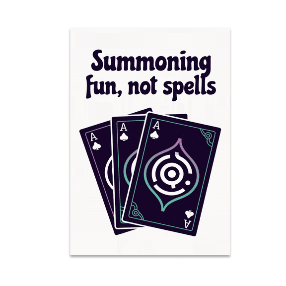 Fantasy Card Game Art - Magic Card Game Fans - 13x19 Poster Print
