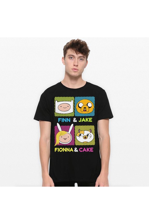 Fantasy Cartoon T-Shirt, Animated Friends Graphic Tee, Colorful Adventure Style Shirt