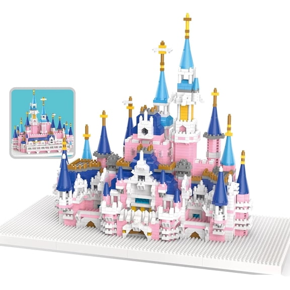 "Fantasy Castle Micro Building Blocks - 3008+PCS Mini Bricks with 5 Towers | Detailed Architecture Model Kit"