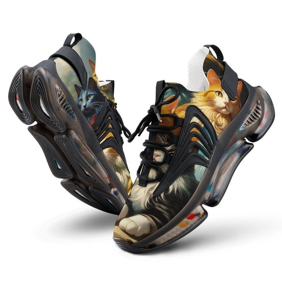 Fantasy Cats Family Walking Shoes for Men Woman Lightweight Tennis Fashion Elastic Sports Shoes Cushion Basketball Shoes
