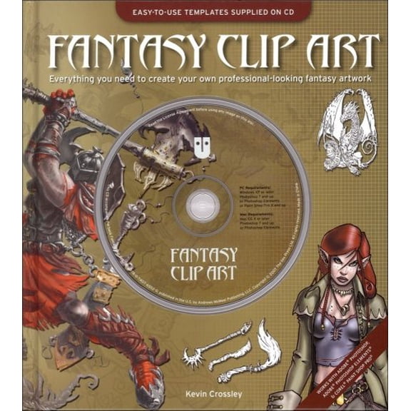 Pre-Owned Fantasy Clip Art: Everything You Need to Create Your Own Professional-Looking Fantasy Artwork Paperback