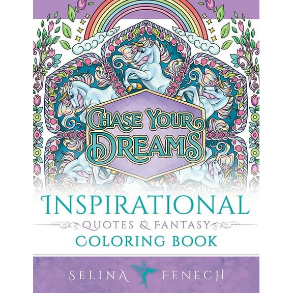 Fantasy Coloring by Selina Inspirational Quotes and Fantasy Coloring Book, Book 25, (Paperback)