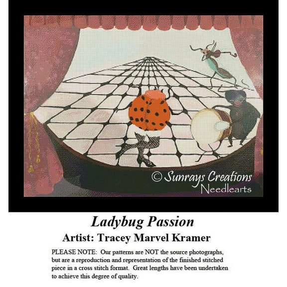 Fantasy Cross Stitch Pattern | Ladybug Passion (Pattern Only, You Provide The Floss and Fabric)