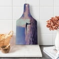 thumbnail image 1 of Fantasy Cutting Board, Trippy Person in Wind Blowing Hair on the Water Serene Art, Decorative Tempered Glass Cutting and Serving Board, Wine Bottle Shape, Pink and Blue, by Ambesonne, 1 of 1