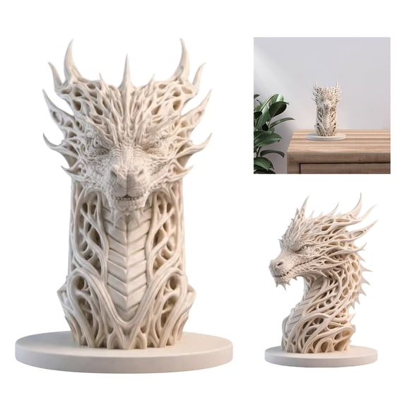 Fantasy Dragon-Shaped Statue Ornament Sculpture Desktop Ornament Mystical Creature Figurine For Home Collectible Art Statue