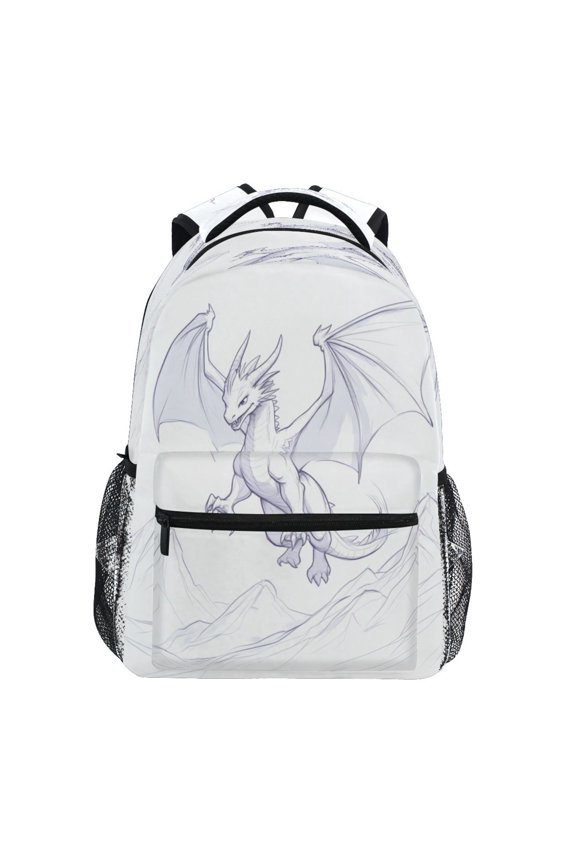 Fantasy Dragon Stylish Large Backpack 15L Self-Standing Durable Twill for School, Office and Travel Use