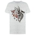 thumbnail image 1 of Fantasy Dragon With Footprints  T-Shirt Men -Image by Shutterstock, Male Large, 1 of 2