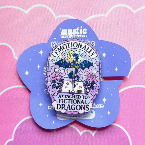 Fantasy Dragons MagSafe Phone Grip: Holographic Bookish Romantasy Grip