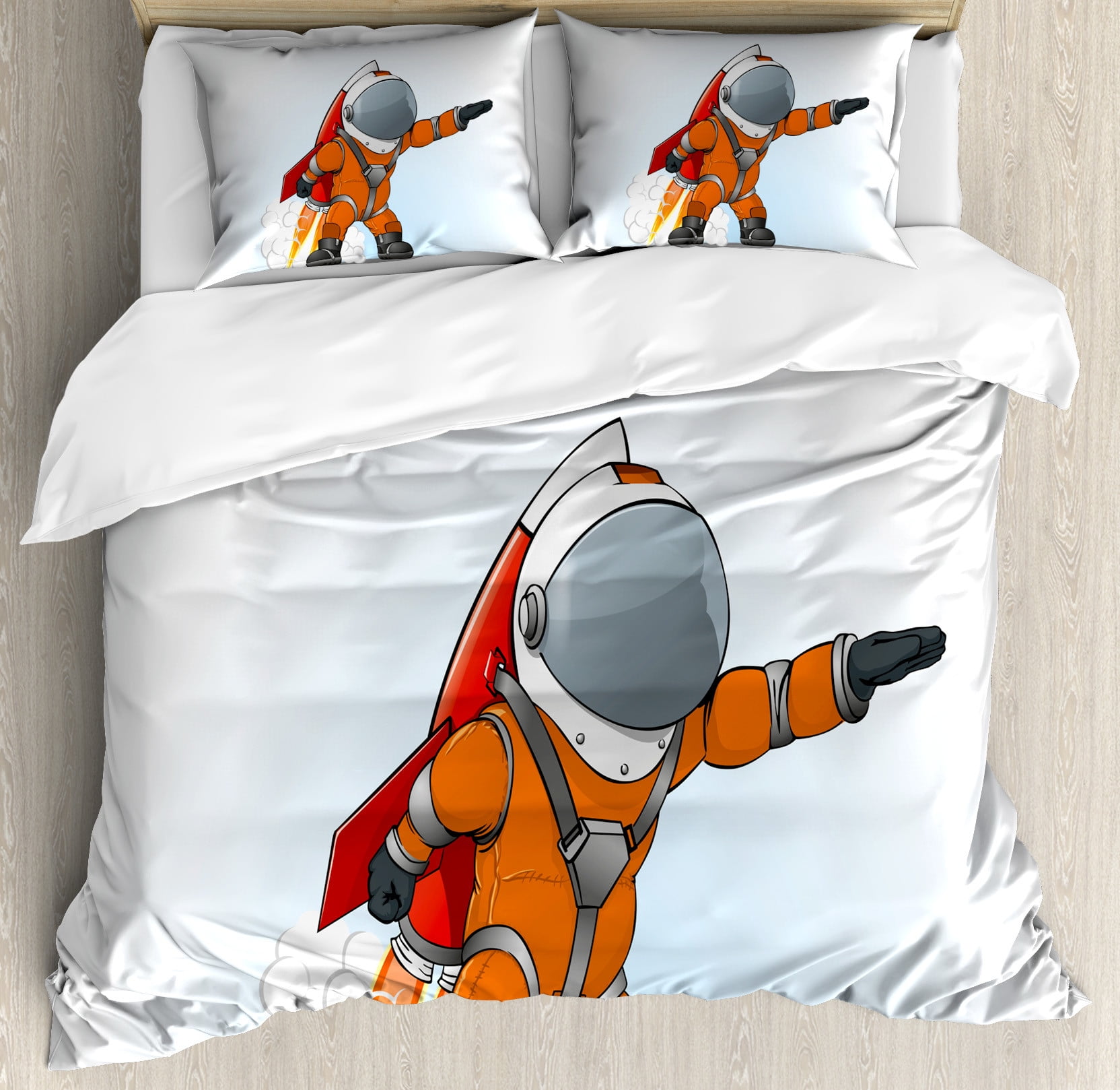 Kid's Duvet Cover Set-Space Astronaut