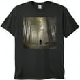 Fantasy Elf Walking Through Misty Forest TShirt Cinematic Scene with