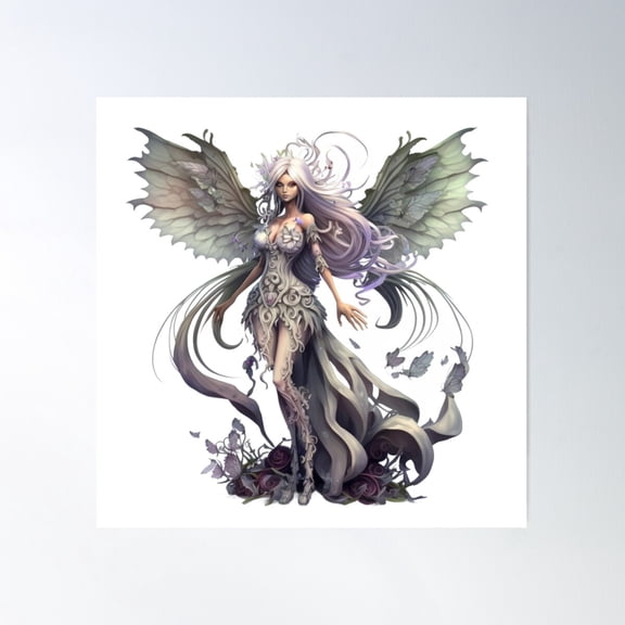 Fantasy Fairy Poster Wall Art, Modern Wall Decor For Living Room Bedroom, 30x30 UNFRAMED