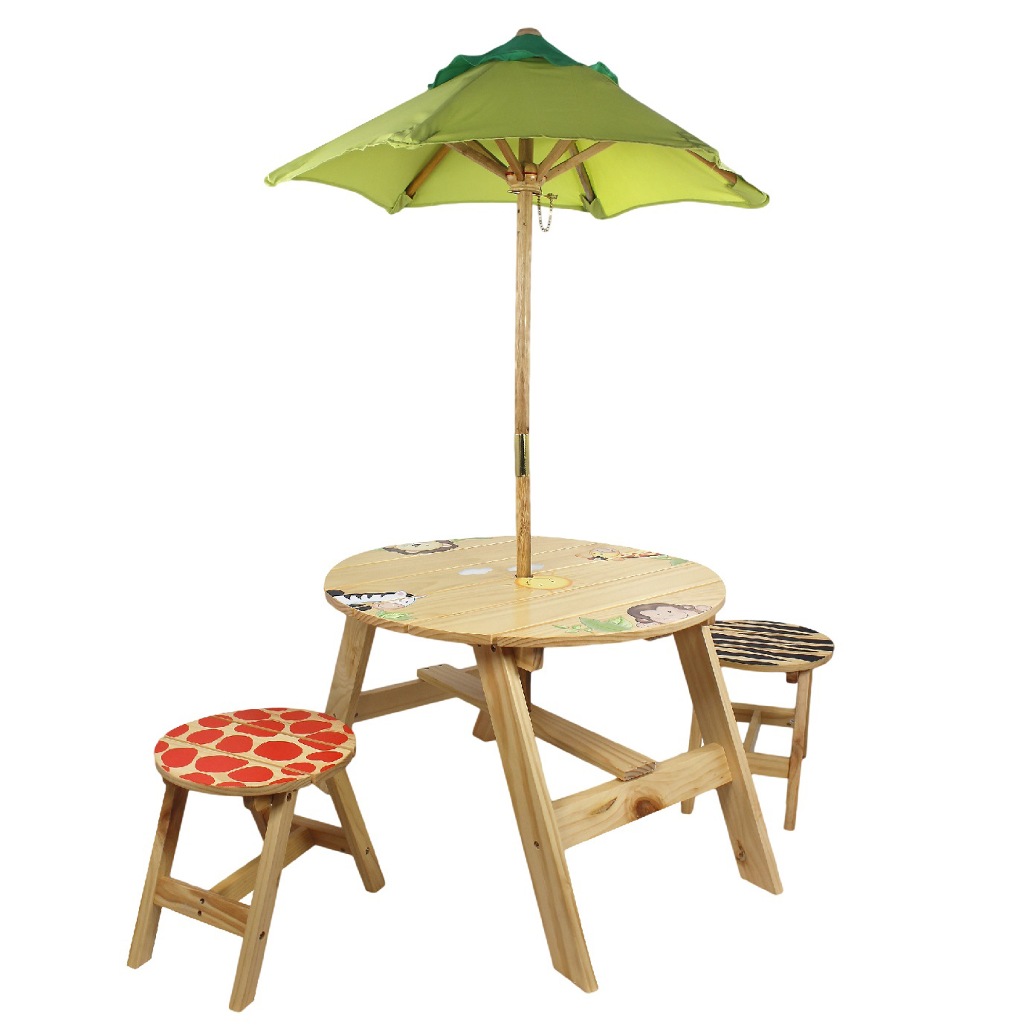 Fantasy Fields Children Kids Toddler Wooden Table and Chair Set Outdoor TD-0030A - image 1 of 6