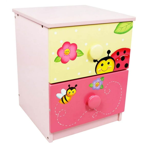 Fantasy Fields Hand Carved Magic Garden 2 Drawer Cabinet