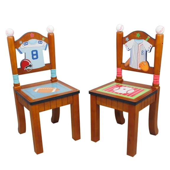 Fantasy Fields Kids Set of 2 Chairs Kids Furniture Little Sports Fan TD-0022A/2