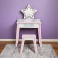 thumbnail image 1 of Fantasy Fields Little Princess Star Vanity with LED Lights and Mirror, Lavender, 1 of 8