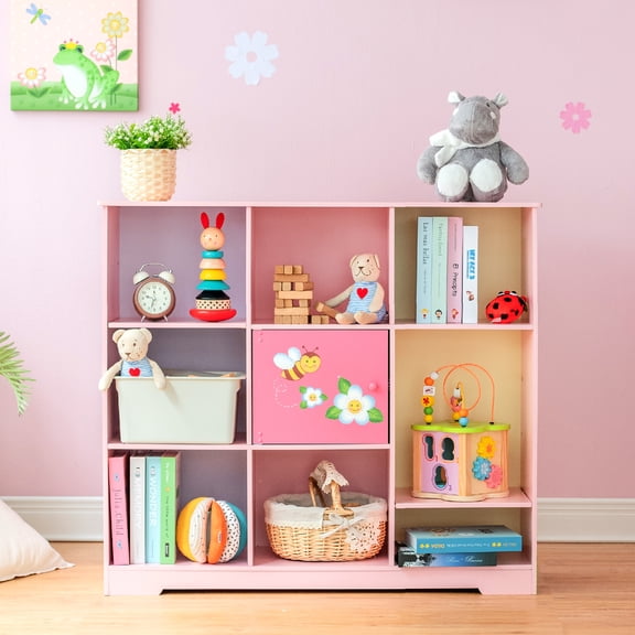 Fantasy Fields Magic Garden Kids Wooden 3 x 3 Cube Storage Unit