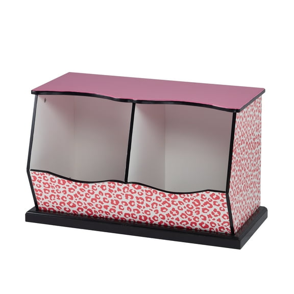 Fantasy Fields Miranda Leopard Print Kids Wooden Storage Cubbies