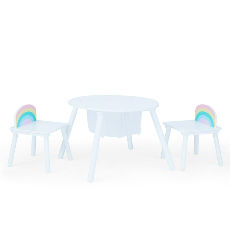 Free Shipping Fantasy Fields Rainbow Play Table with Two Chairs White Walmart