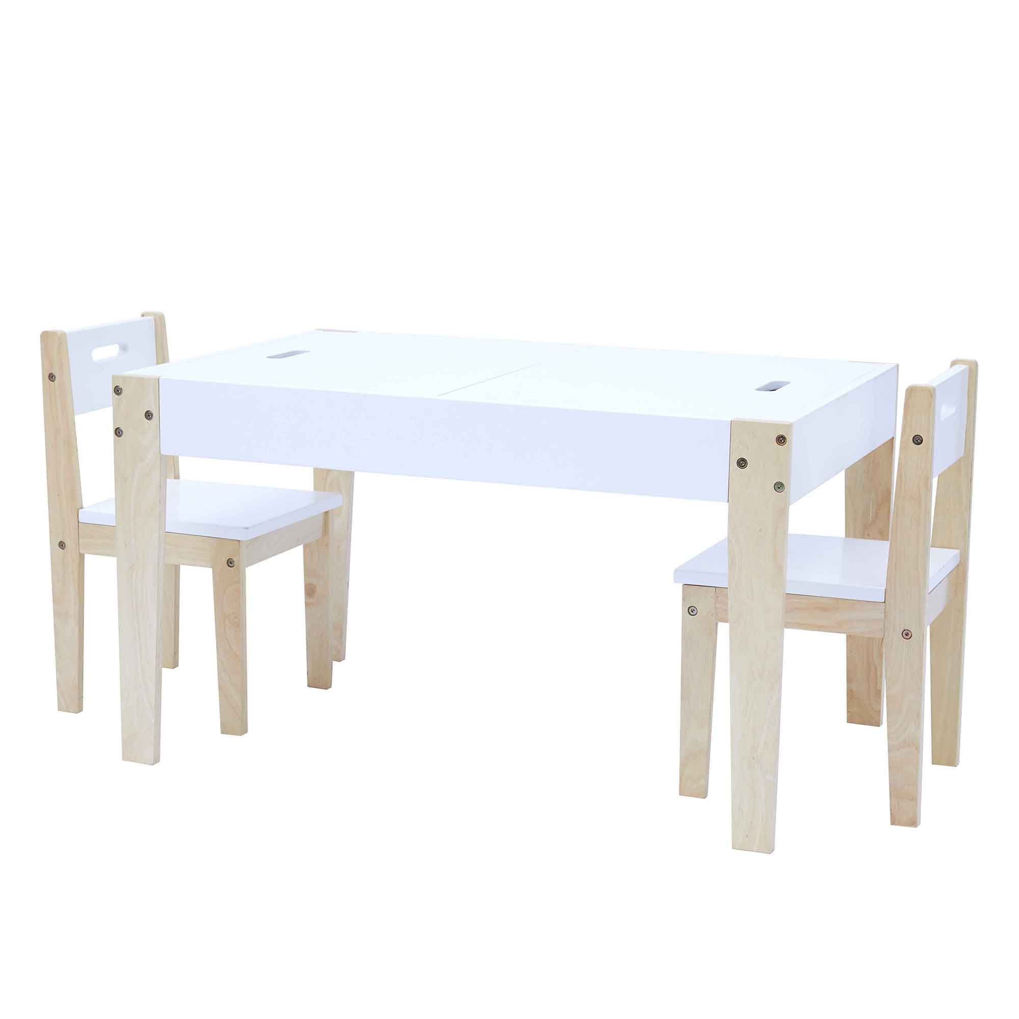 MakeThisMine Personalised Wooden Table And Chairs Set For Kids - Personalised Engraved Names, 1-4 Chairs, Premium Pine, Sturdy And Durable, Ideal For Playrooms And Games Rooms