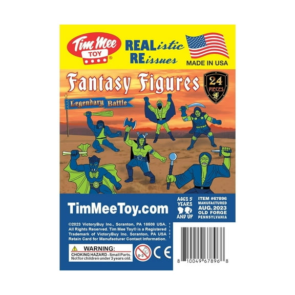 Fantasy Figures - Blue & Lime Green New