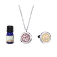 thumbnail image 1 of Fantasy Flower Aromatherapy Necklace and Car Clip Aromatherapy Jewelry Eucalyptus Essential Oil Diffuser Necklace with Gift Box, 1 of 6