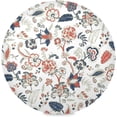 thumbnail image 1 of Fantasy Flowers Round Placemats Set of 1 Table Mats for Kitchen Washable Non-Slip Place Mats Heat Resistant Place Mats for Kitchen Dining Table Home Decor, 1 of 7