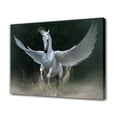 thumbnail image 1 of Fantasy Flying White Horse Canvas Poster Bedroom Decor Sports Landscape Office Room Decor Gift,Frame-style,08x12inch(20x30cm), 1 of 8