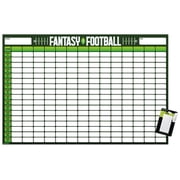 Fantasy Football 14 Team Draft Board Wall Poster, 14.725" x 22.375"