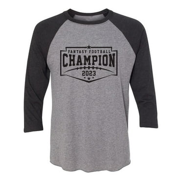 Fantasy Football Champion 2023 Unisex 3/4 Sleeve Baseball Raglan Tee
