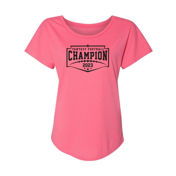 Fantasy Football Champion 2023 Womens Dolman Tee