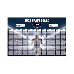 Fantasy Football Draft Board 2026, 12Team 20Round Large Draft Board Poster for League Party Game Night