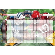 Fantasy Football Draft Board Kit 5.3x3.7ft for 2026 2027 Season, 14 Teams 20 Rounds with 500 Player Label Stickers, Home Office Party Game Accessories