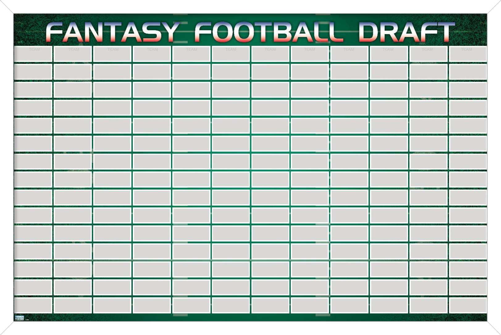 Fantasy Football Draft Sheet Printable