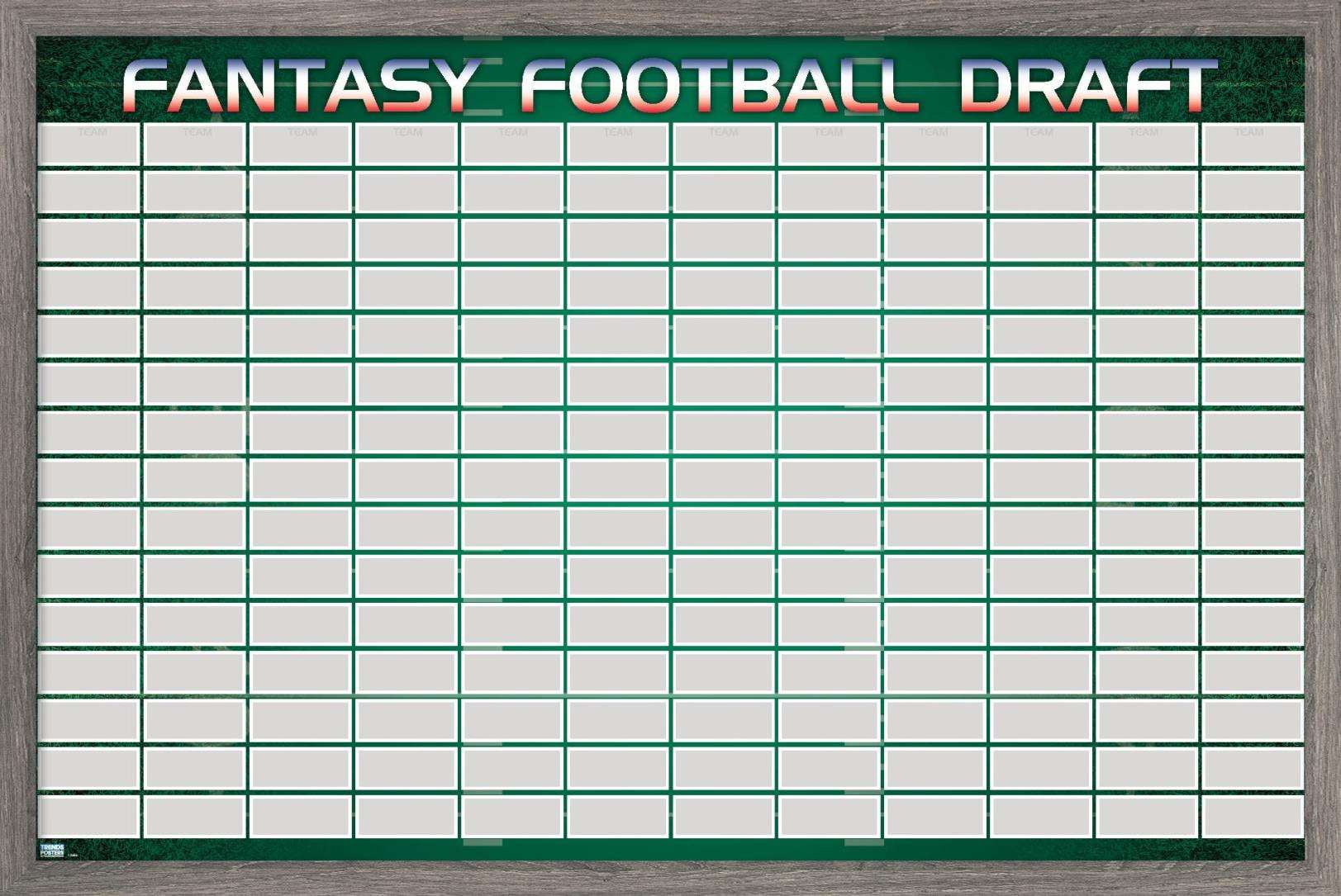 Fantasy Football Draft Poster