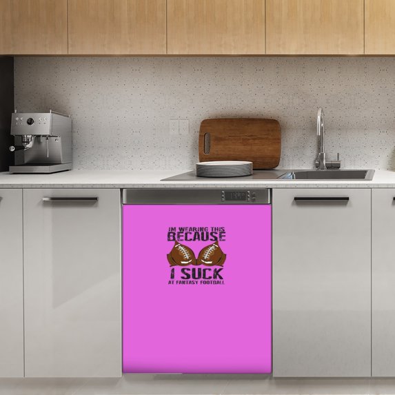 Fantasy Football Last Place Award Punishment Dishwasher Magnet Cover Decorative Sticker for Home Cabinet Kitchen 23" x26"