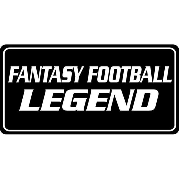 Fantasy Football Legend Photo License Plate