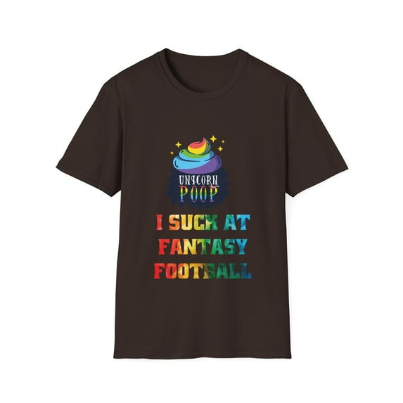 Fantasy Football Loser Unicorn Poop Men Women Graphic Shirts