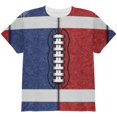 thumbnail image 1 of Fantasy Football Team Blue and Red All Over Youth T Shirt Multi YXL, 1 of 2