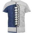 thumbnail image 1 of Fantasy Football Team Blue and White All Over Mens T Shirt Multi SM, 1 of 2