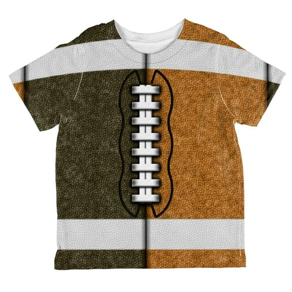 Fantasy Football Team Brown and Rust All Over Toddler T Shirt Multi 6T