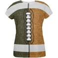 thumbnail image 1 of Fantasy Football Team Brown and Rust All Over Womens T Shirt Multi X-LG, 1 of 2