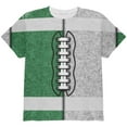 thumbnail image 1 of Fantasy Football Team Green and White All Over Youth T Shirt Multi YLG, 1 of 2