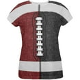 thumbnail image 1 of Fantasy Football Team Maroon and Black All Over Womens T Shirt Multi LG, 1 of 2