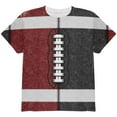 thumbnail image 1 of Fantasy Football Team Maroon and Black All Over Youth T Shirt Multi YLG, 1 of 2
